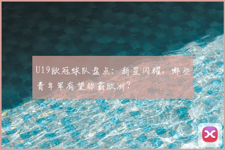 U19欧冠球队盘点：新星闪耀，哪些青年军有望称霸欧洲？